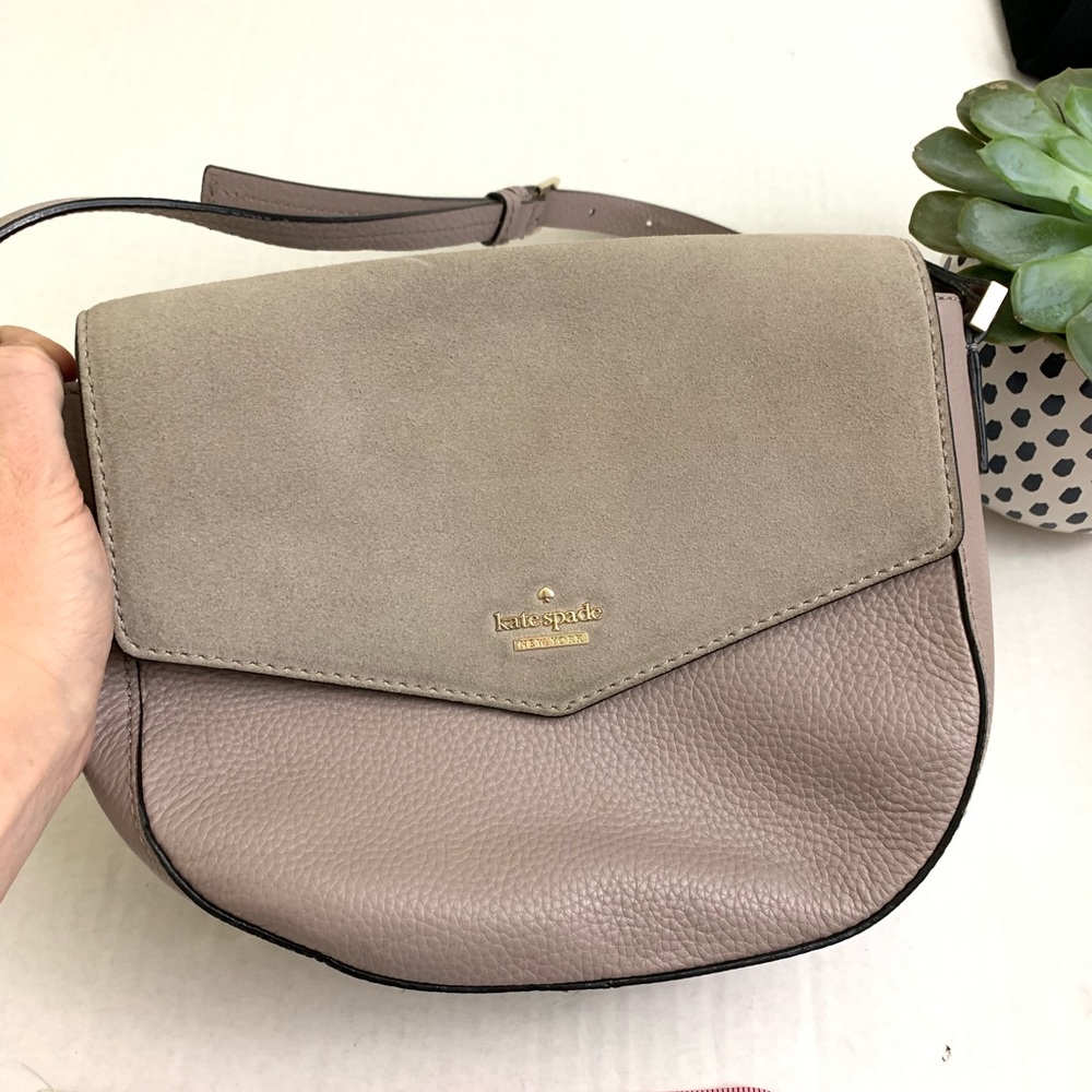 Kate Spade Suede Leather Crossbody Bag - Picture 4 of 8